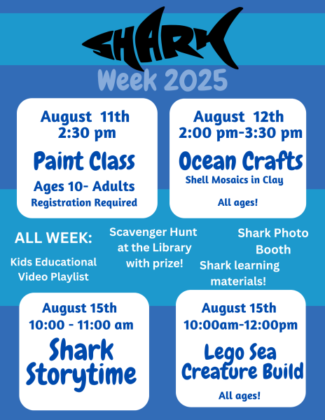 Shark week events (8.5 x 11 in)